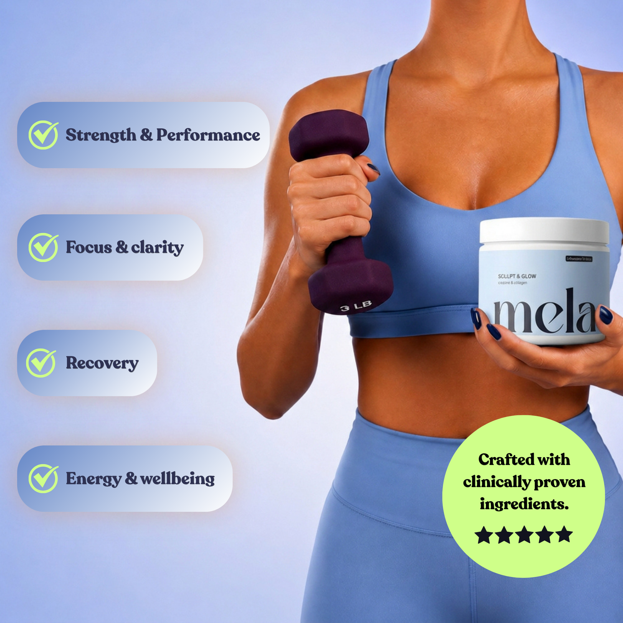 Sculpt and Glow - Creatine + Collagen