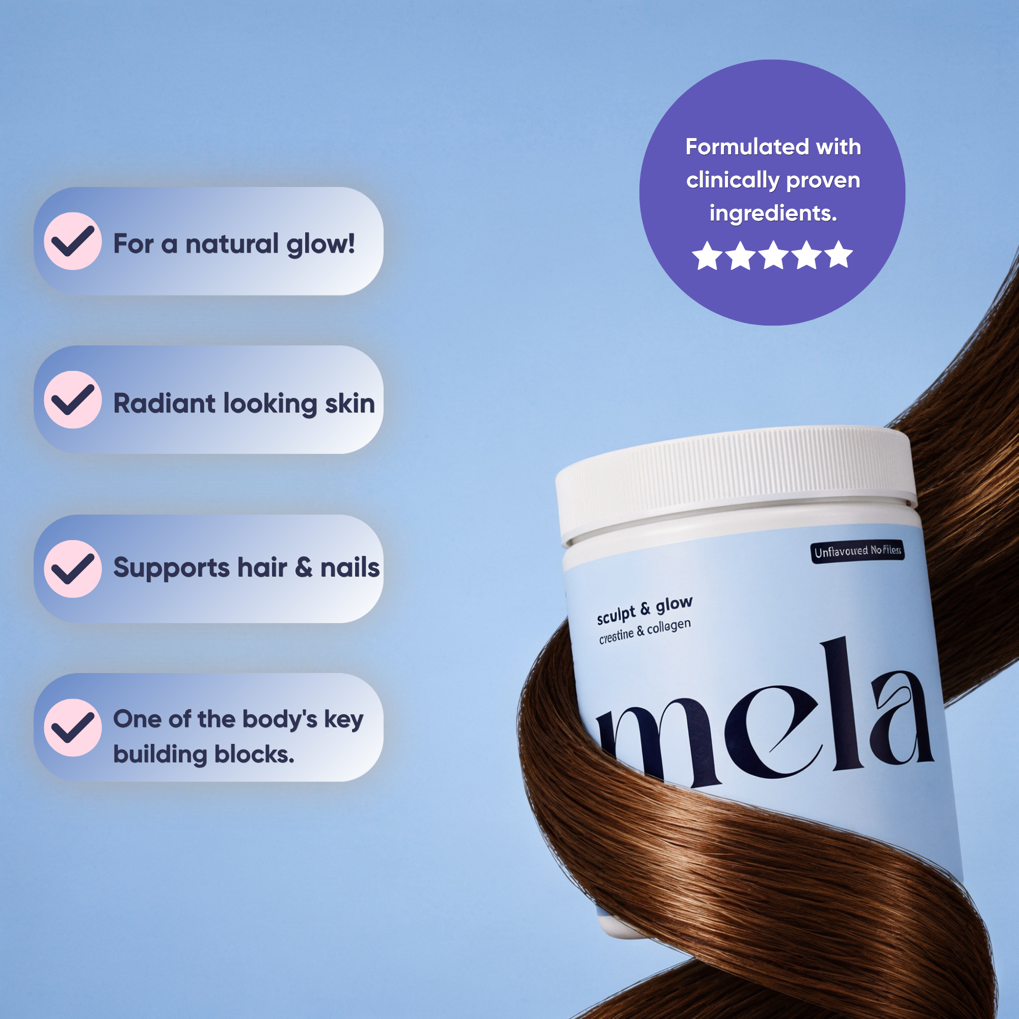 Sculpt and Glow - Creatine + Collagen